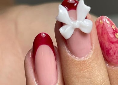 Uñas con diseño elegante en Stefannia Grisales Nails Studio, Armenia, Quindío, CO.