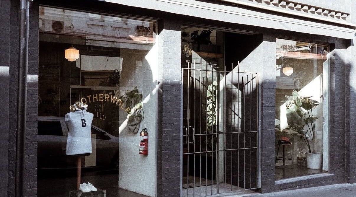 Front view of Brother Wolf Prahran, a stylish hair salon in Prahran, Victoria, AU with modern decor.