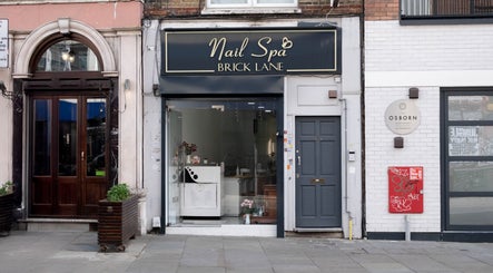 Front of Brick Lane Nail Spa in London, England, GB showcasing a stylish entrance and inviting decor.