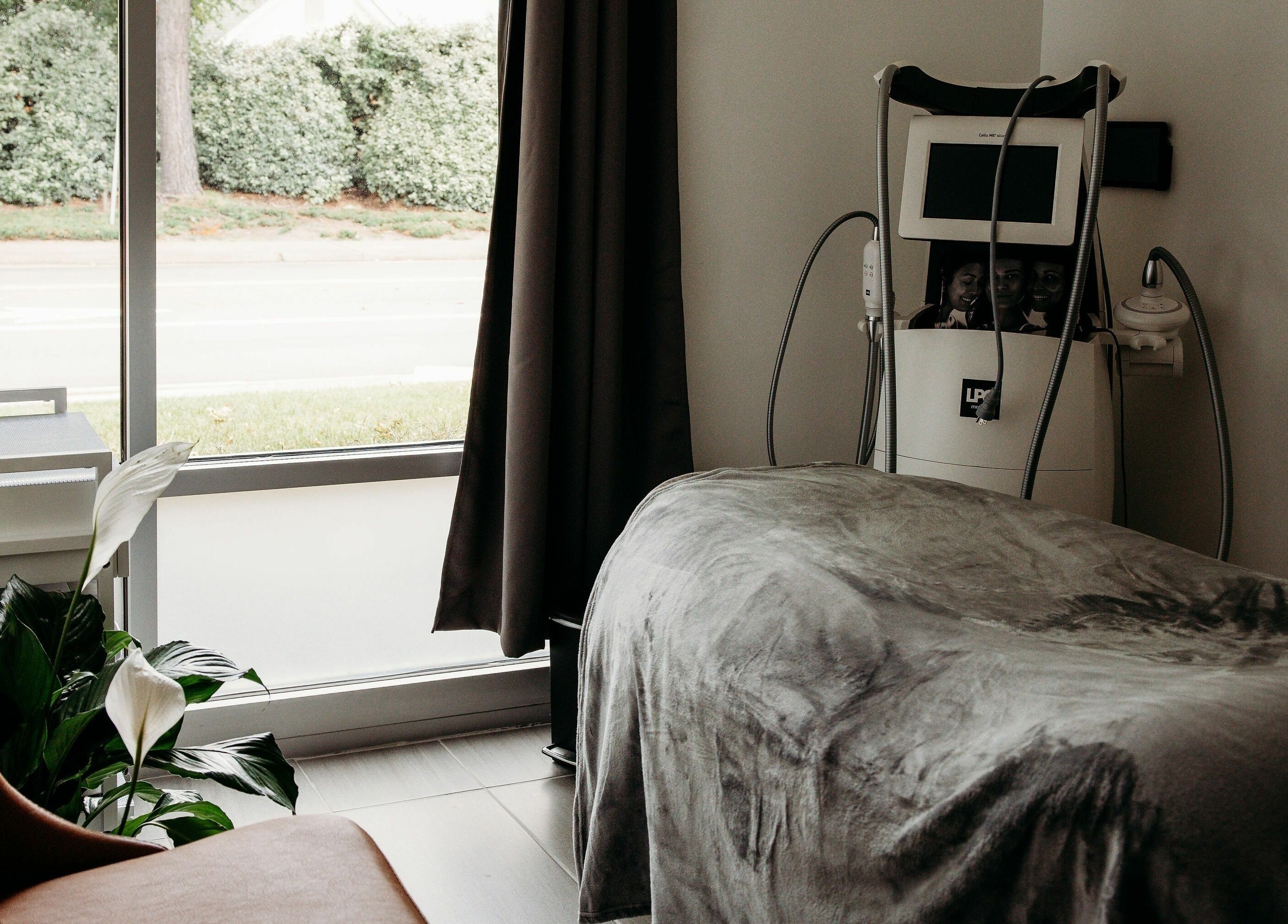 Peaceful spa room at At Marina Shores - Vogue Lashes and Spa, Virginia Beach, Virginia, US.