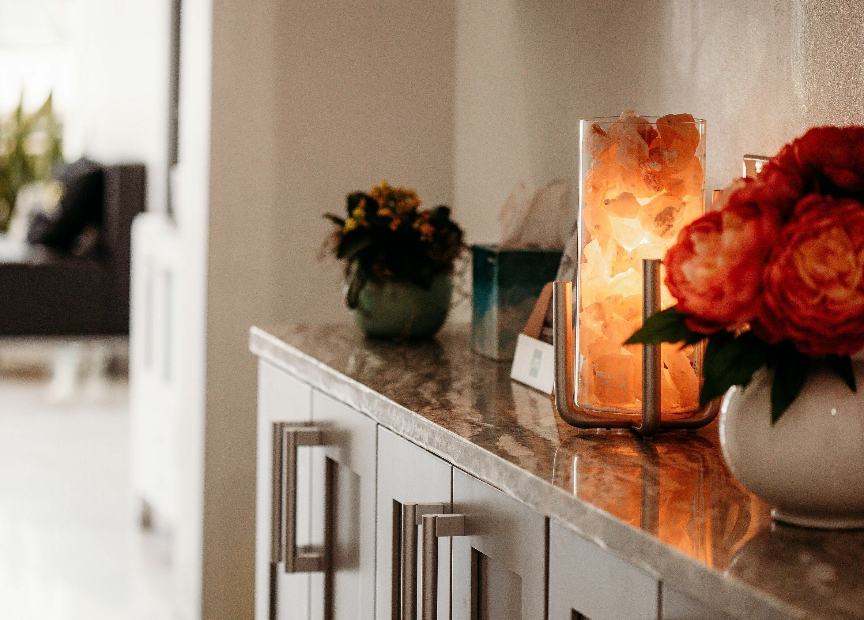 Luxurious decor at At Marina Shores - Vogue Lashes and Spa, Virginia Beach, Virginia, US, exuding tranquility.