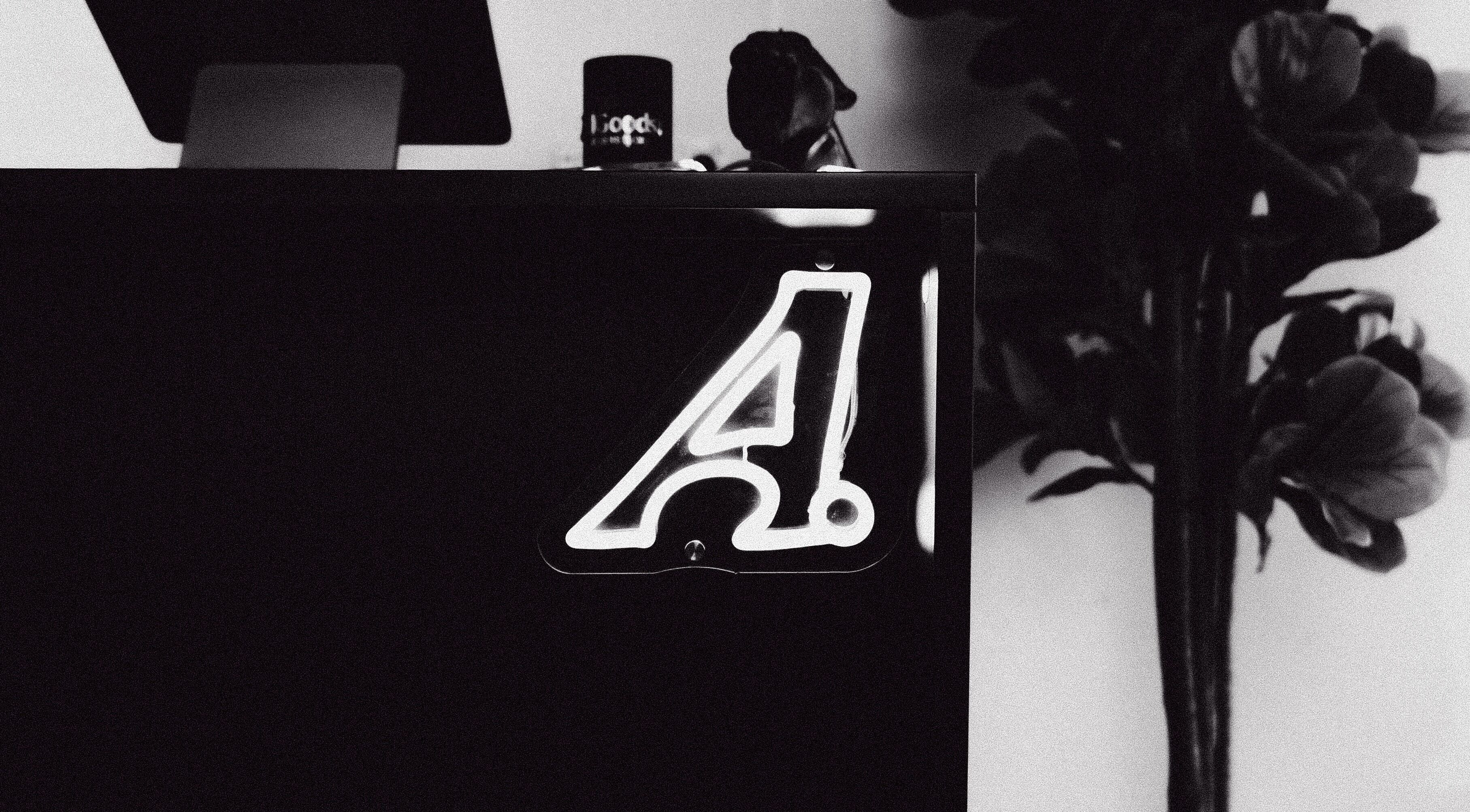Elegant entrance at AllGoods. Barber Studio (Jay's Barber Co.) in North Mackay, Queensland, AU with neon decor.