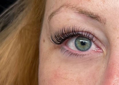 Close-up of eye with lush lashes at Beths Beauty Services, Morphett Vale, South Australia, AU.