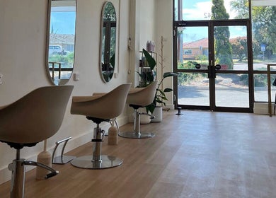 Modern salon chairs and mirrors at Beths Beauty Services, Morphett Vale, South Australia, AU.