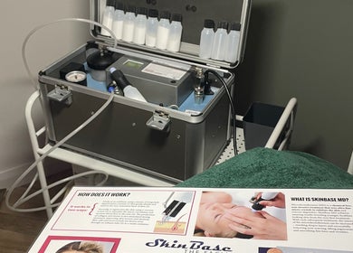 Microdermabrasion equipment ready at The Holistic Haven in Swindon, England, GB.