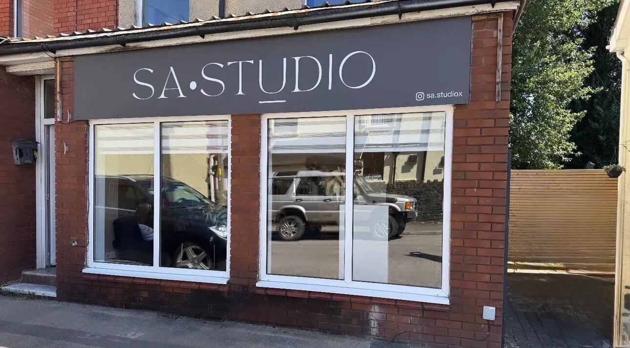 Exterior view of Hair by Amy Villis in Trethomas, Wales, GB showcasing a modern salon entrance.