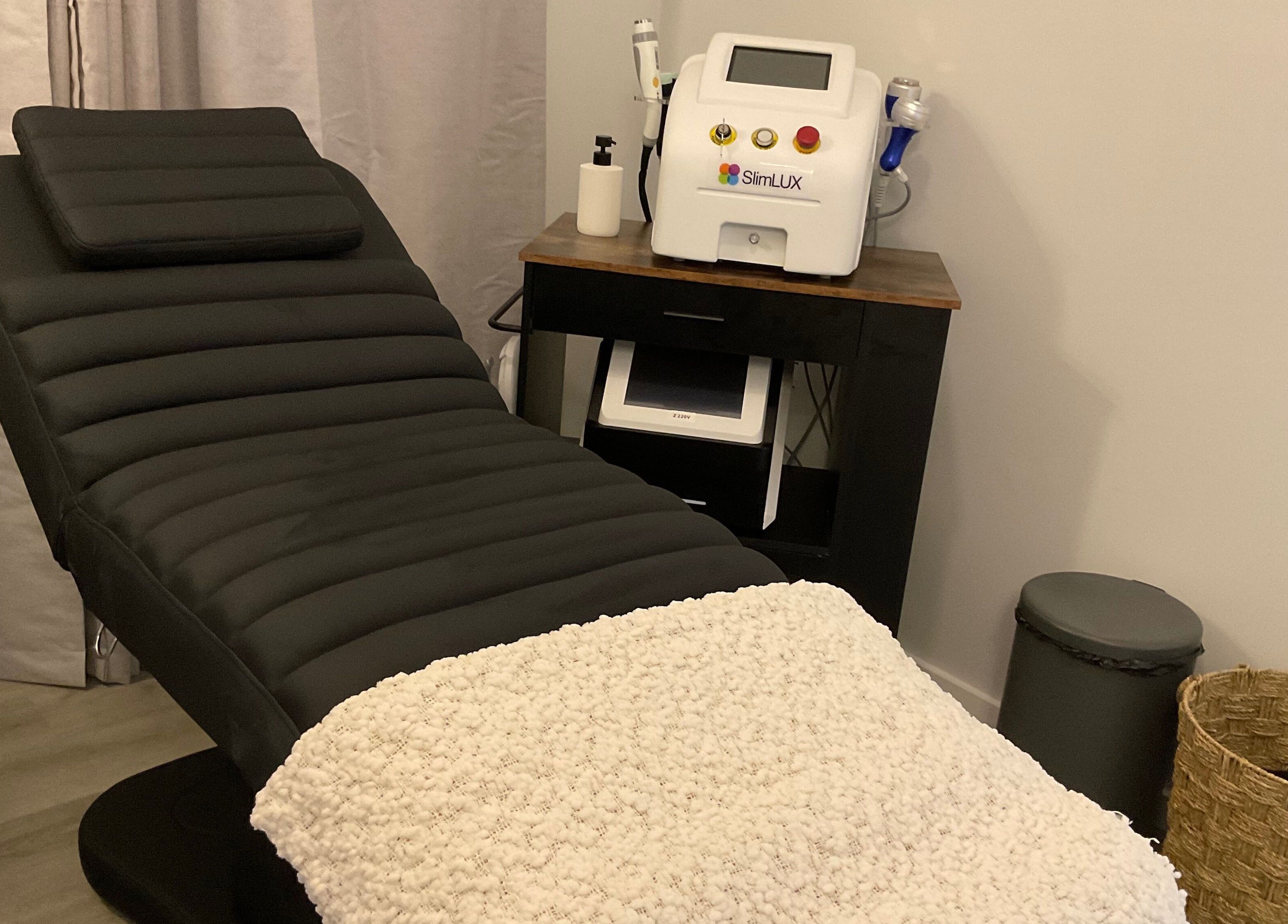 Relaxing treatment room at Sculpture Line Body Contouring, Kelmscott, Western Australia, AU.