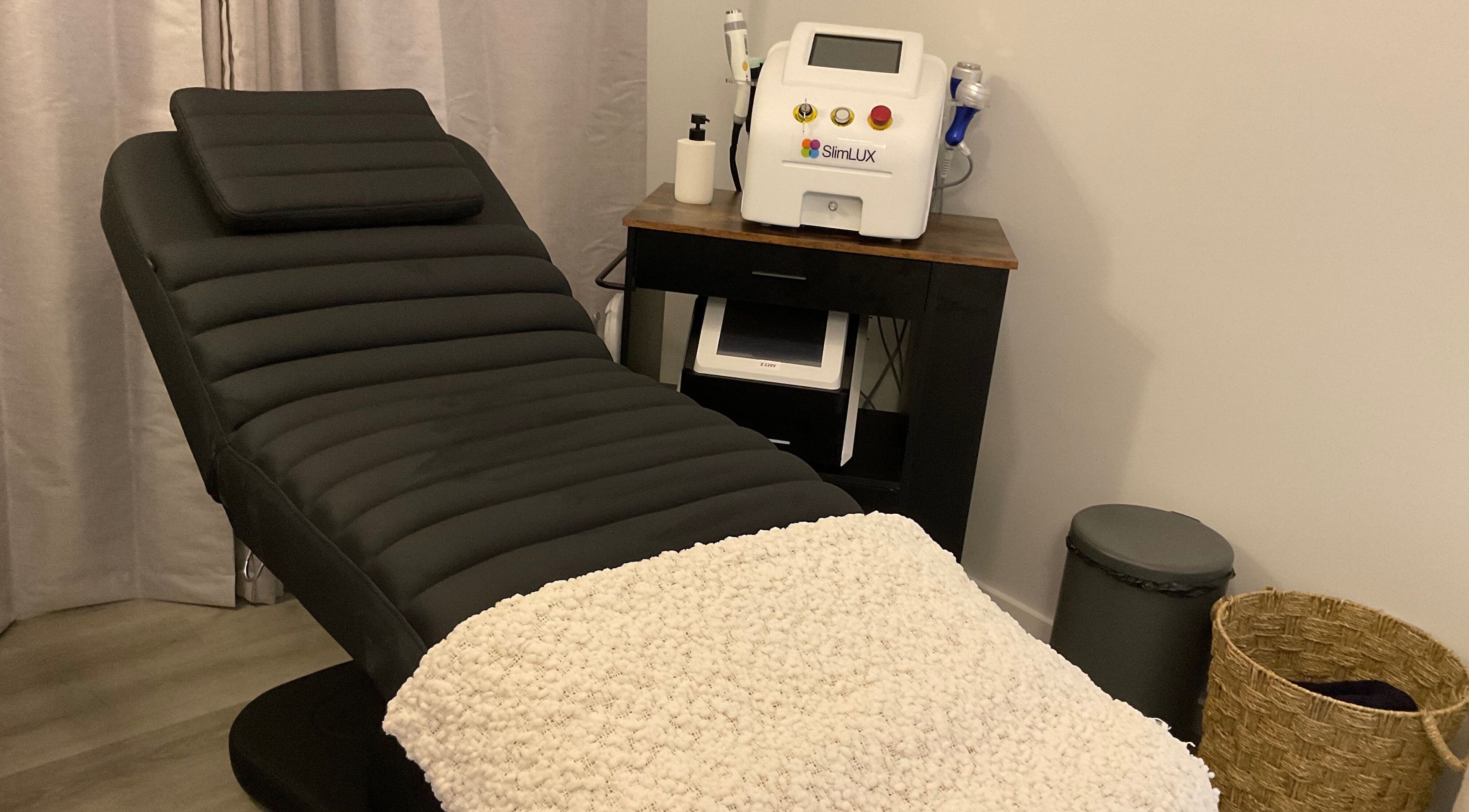 Relaxing treatment room at Sculpture Line Body Contouring, Kelmscott, Western Australia, AU.