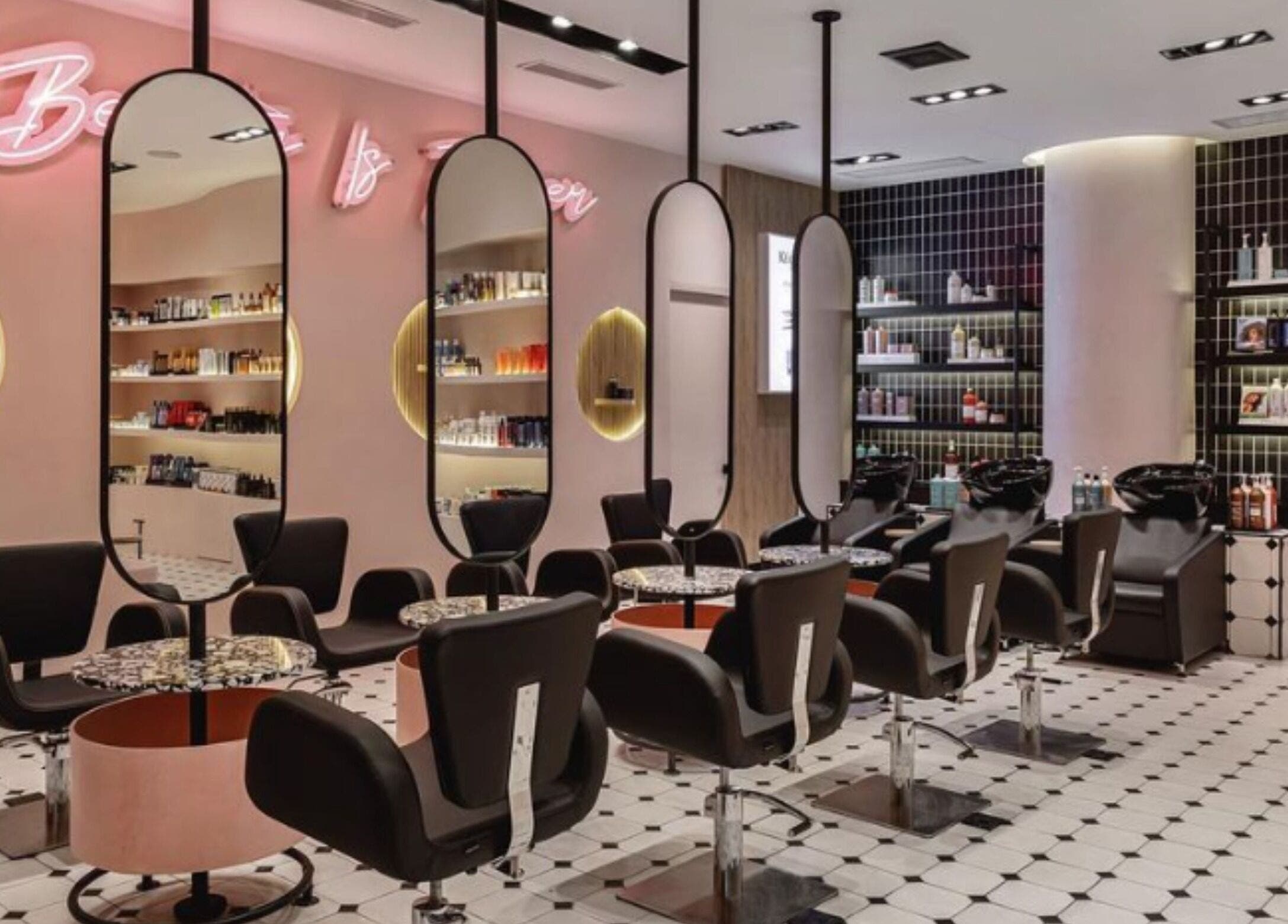The Beauty Lab - Los Cacicazgos in Santo Domingo offers sleek, modern salon interiors with stylish decor.