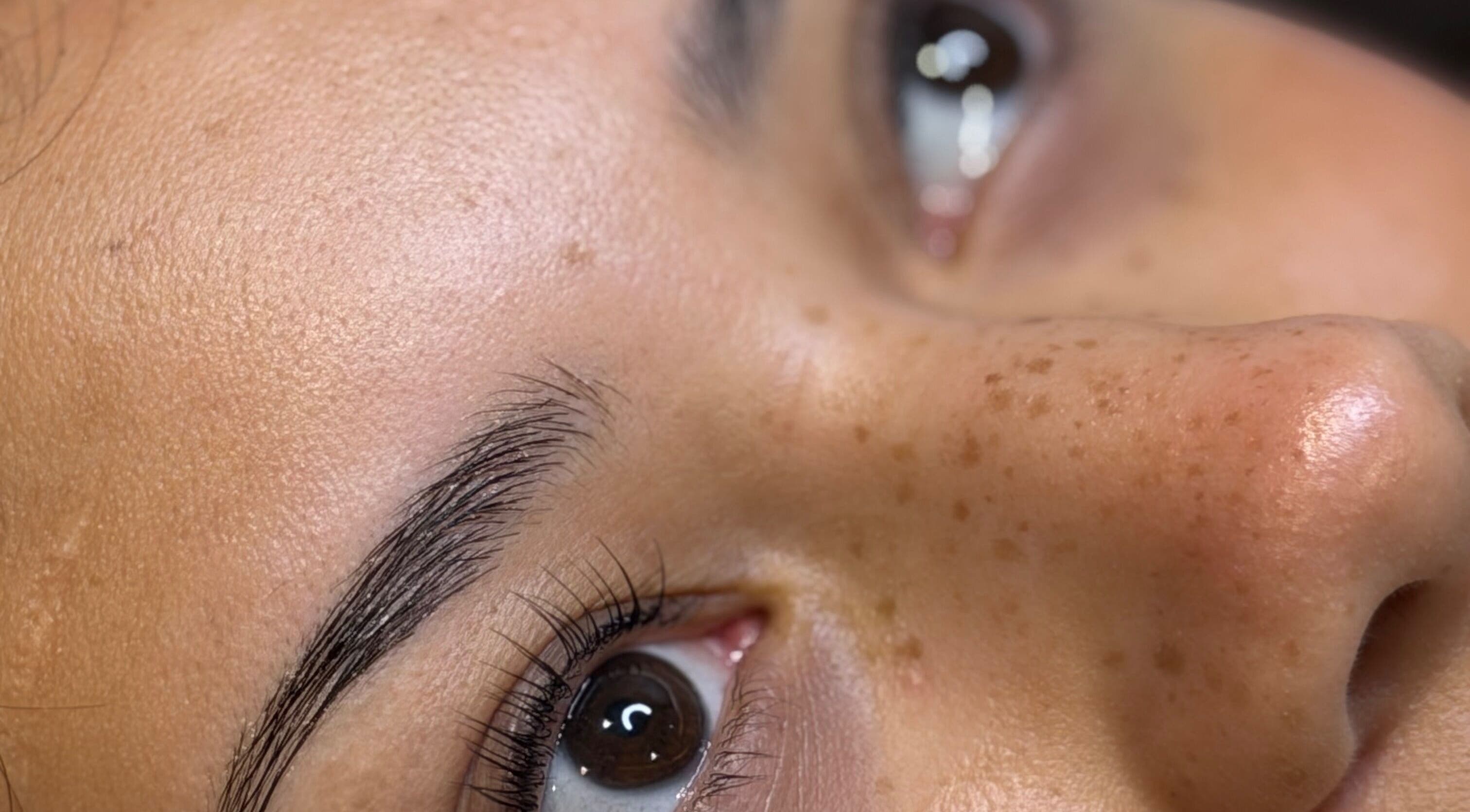 Close-up of an eye showcasing skincare results at FLD Beauty, Stansted Mountfitchet, England, GB.