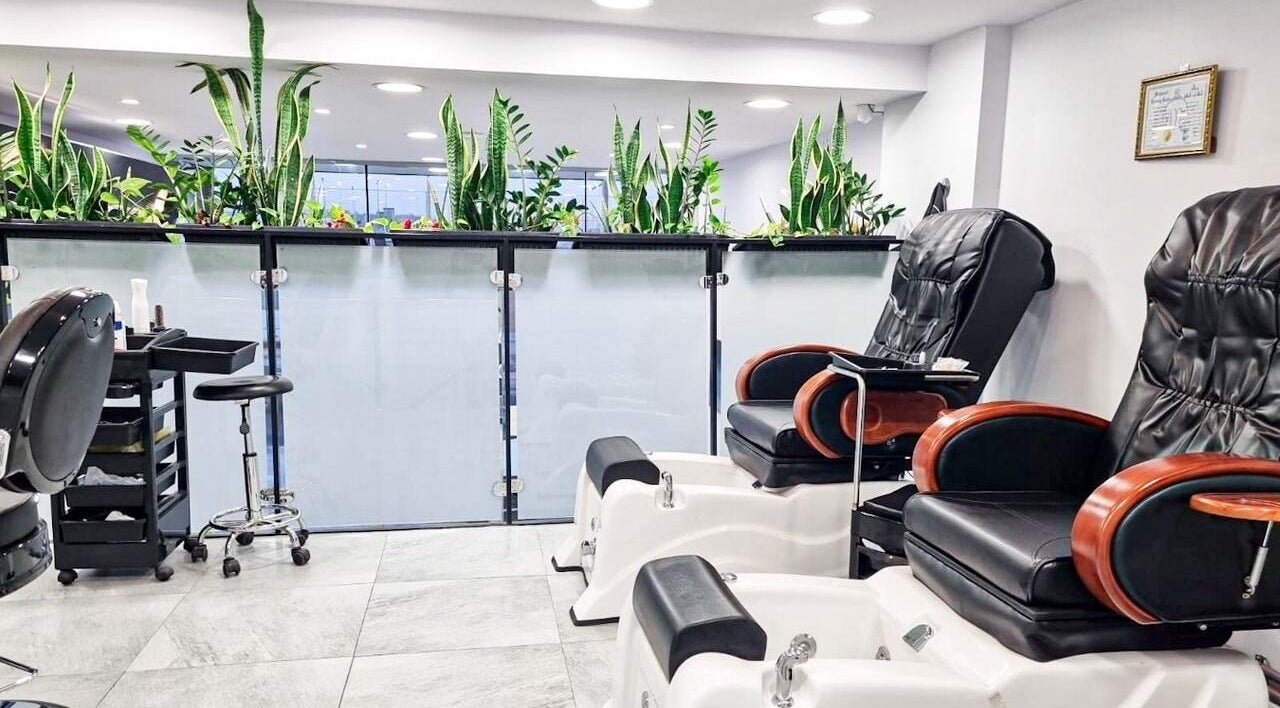 Luxurious pedicure chairs at Salon and Spa Elegant, Al Mubarraz, Eastern Province, SA.