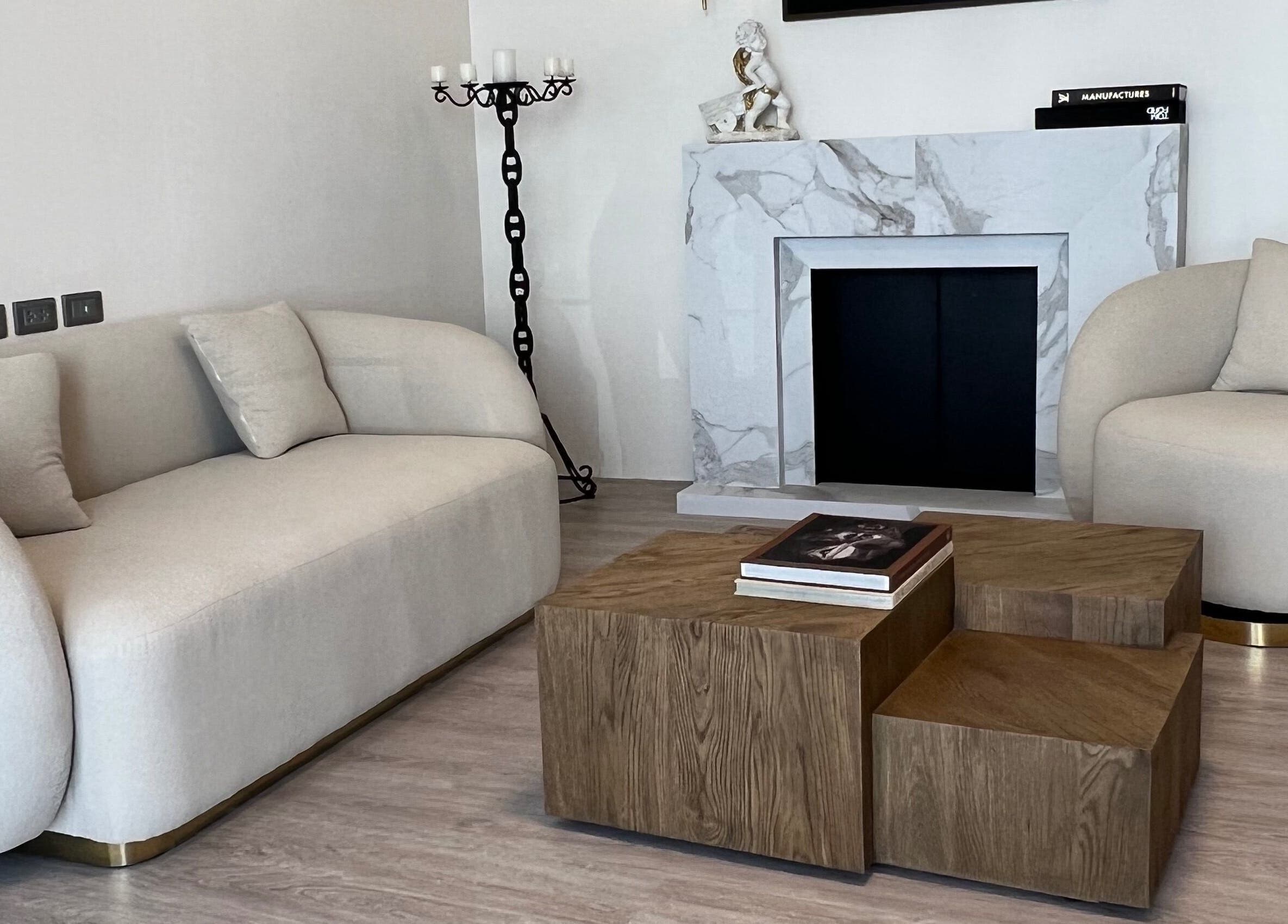 Elegant lounge area at Velvet Waxing Thalang in Choeng Thale, Phuket, TH with chic seating and marble decor.