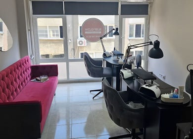 Modern nail salon interior at Ruby Glow Nails & Beauty Kadıköy, İstanbul, İstanbul, TR.