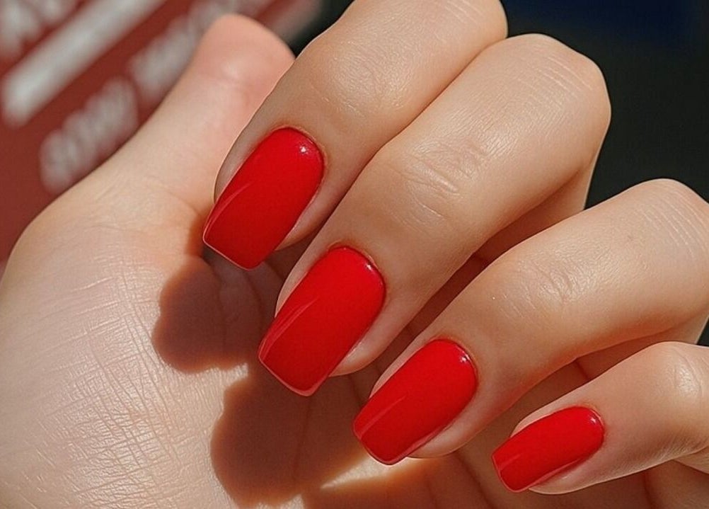 Vibrant red manicure at Ruby Glow Nails & Beauty Kadıköy, İstanbul, İstanbul, TR, showcasing elegance.