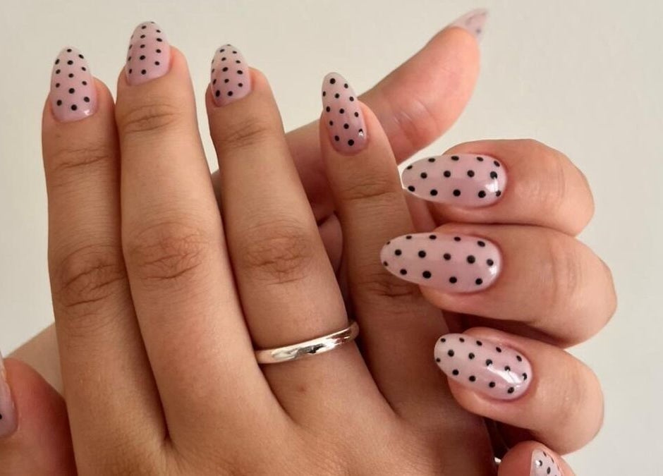 Polka dot nail design at Ruby Glow Nails & Beauty Kadıköy, İstanbul, İstanbul, TR.