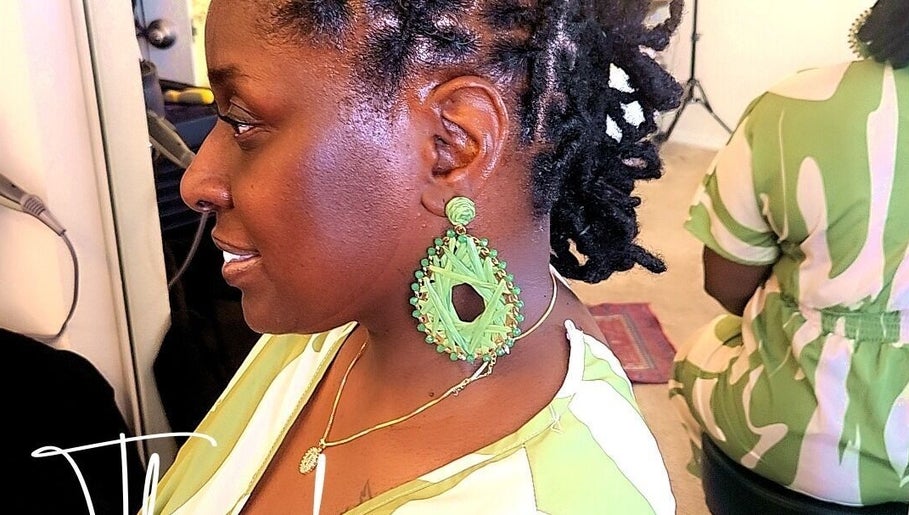 Beautiful braided hairstyle at Nurishin Knotts, Charlotte, North Carolina, US showcasing intricate design.