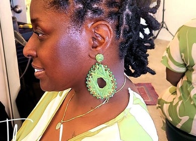 Beautiful braided hairstyle at Nurishin Knotts, Charlotte, North Carolina, US showcasing intricate design.