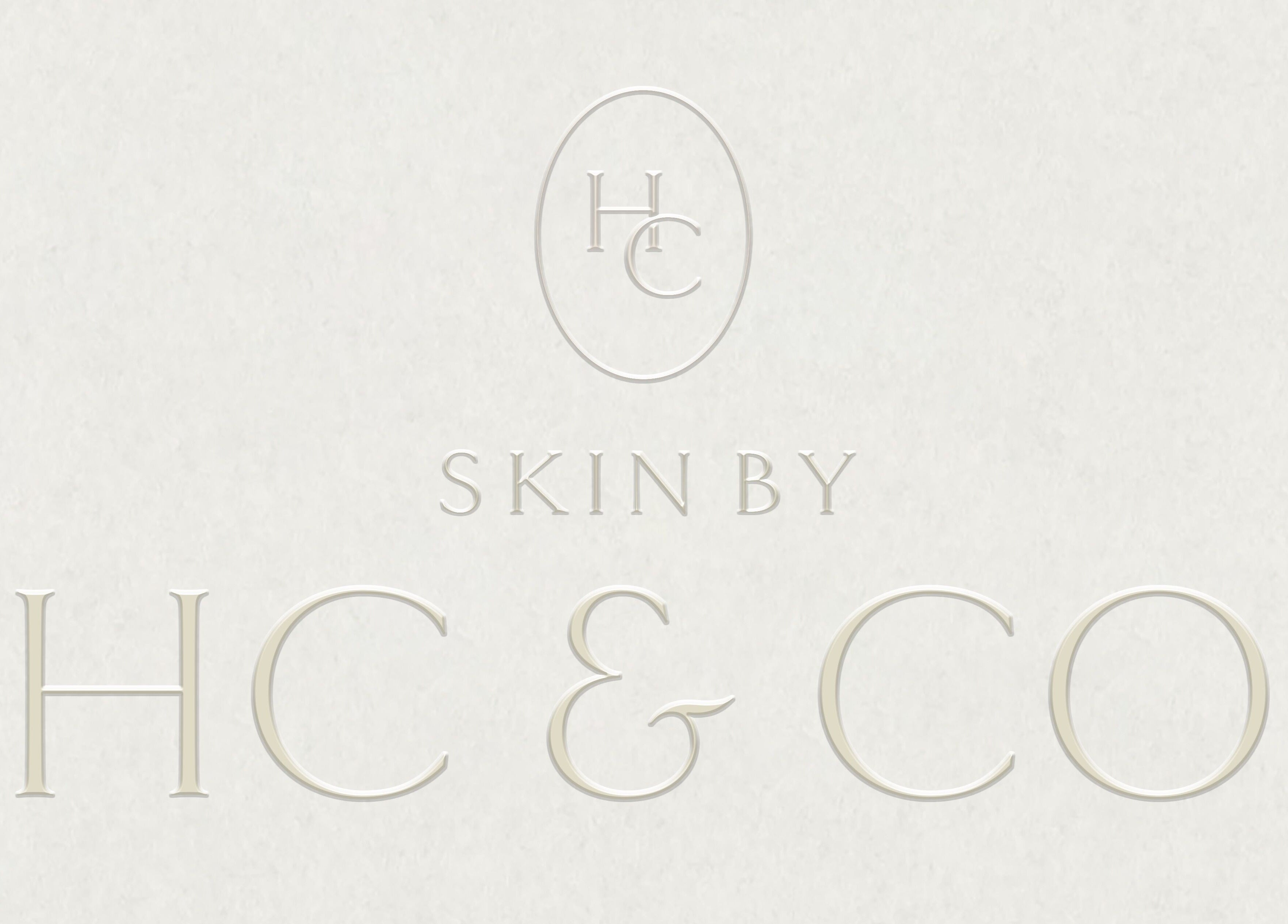 Skin by HC & CO logo on a sleek background in Sheffield, England, GB.