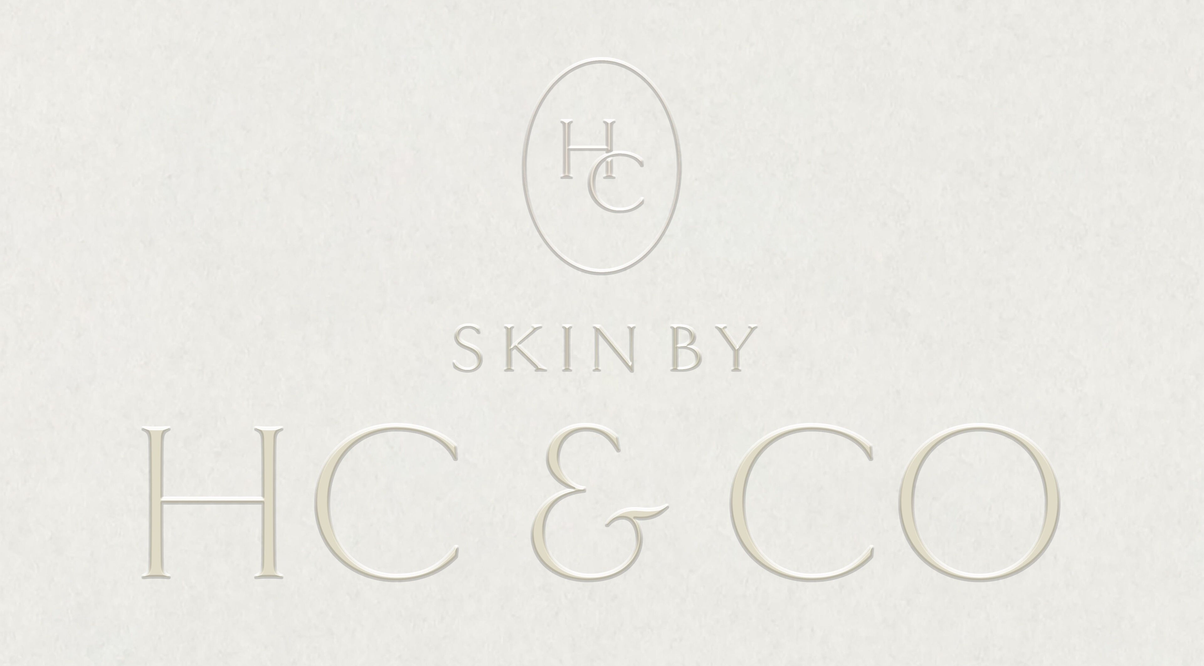 Skin by HC & CO logo on a sleek background in Sheffield, England, GB.