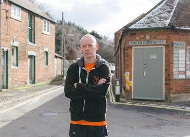 Farnborough Sports Massage venue with red brick buildings in Farnborough, England, GB on a sunny day.