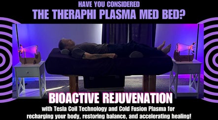 Relaxing plasma therapy session at Quantum Light Wellness Center, Hillsborough Township, New Jersey, US.