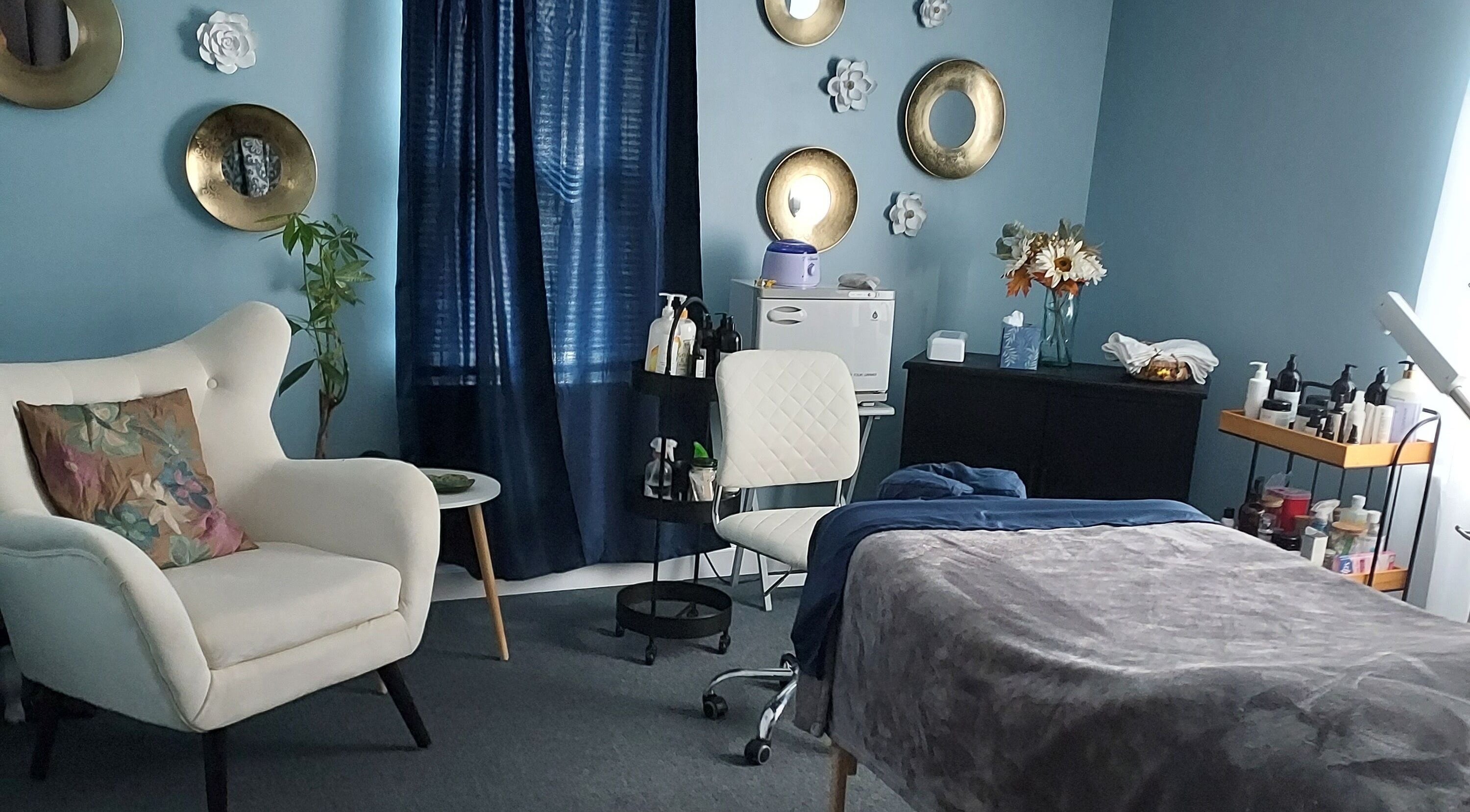 Elegant spa room at Hilton Head Island Spa & Wellness, Hilton Head Island, South Carolina, US.