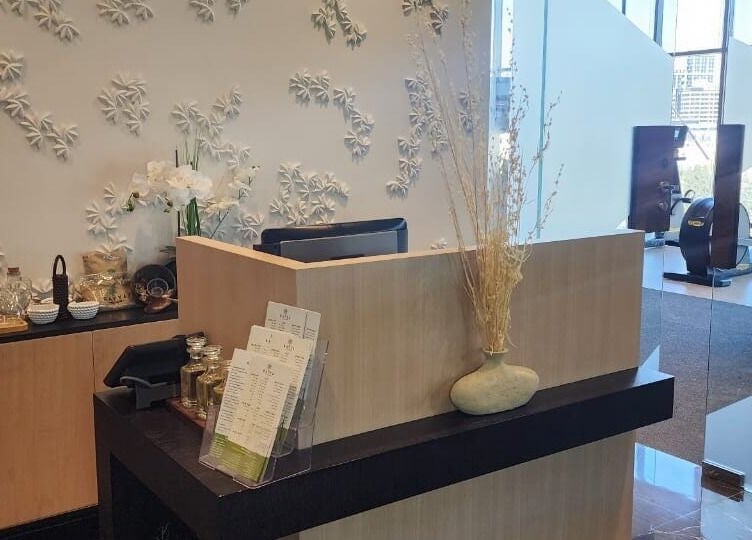 Reception area at Rayya Wellness, Hotel Local in Dubai, AE with elegant decor and a relaxing ambiance.