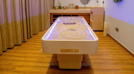 Relaxing spa room at Doubletree by Hilton- Bay Square, Business Bay, Dubai offering luxurious wellness experience.