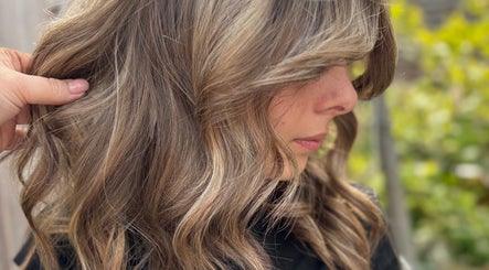 Close-up of styled wavy hair at Hairbylauren salon in Dereham, England, GB.