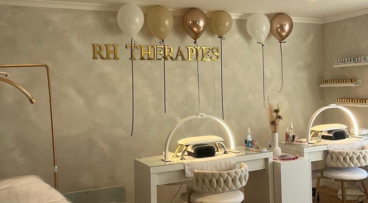 Interior view of RH Therapies in Mauchline, Scotland, GB with elegant therapy setup and decor.