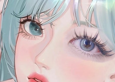 Close-up illustration of lush lashes, representing beauty services at Canny Beauty Lashes (San Dimas), California, US.
