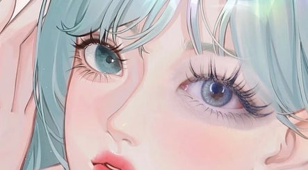Close-up illustration of lush lashes, representing beauty services at Canny Beauty Lashes (San Dimas), California, US.