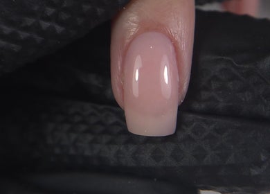 Close-up of elegant acrylic nail at Shardilly Nails, Hebburn, England, GB, showcasing expert craftsmanship.