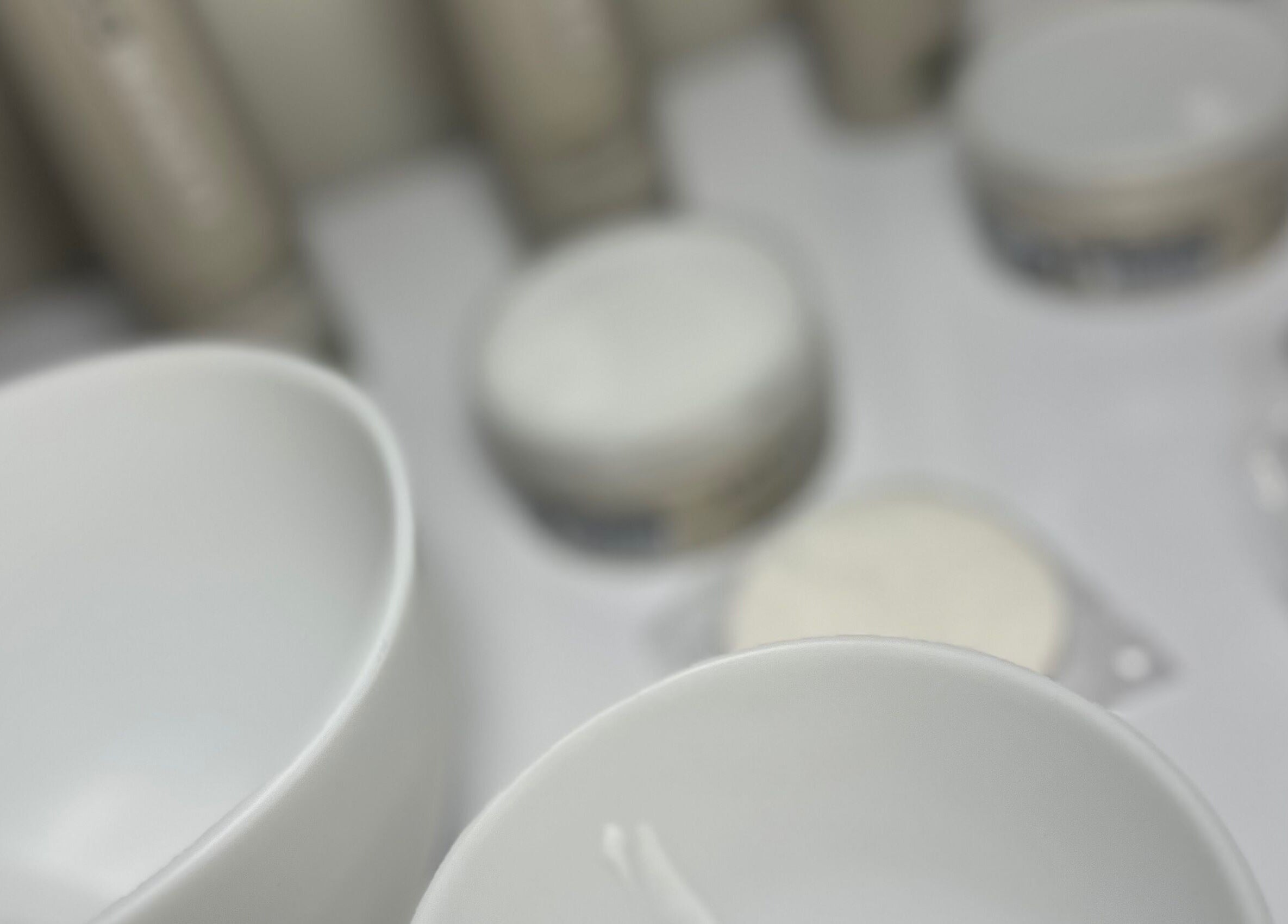 Skincare products at Facefull Aesthetics, London, England, GB, ready for a relaxing session.