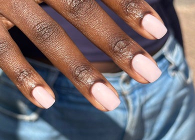 Elegant nude manicure by Nails By Cátia Patrícia in Edgware, England, GB, showcasing stylish nail design.