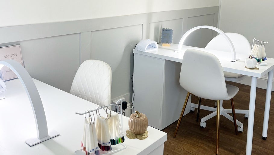 Elegant manicure stations at Sassy Beauty Collective Derby, where beauty meets comfort in Derby, England, GB.