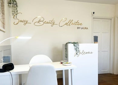 Reception at Sassy Beauty Collective Derby, England, GB, showcasing elegant welcome decor.