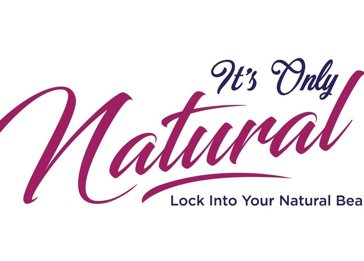 It's Only Natural logo in vibrant script at Saint James, BB, showcasing natural beauty.