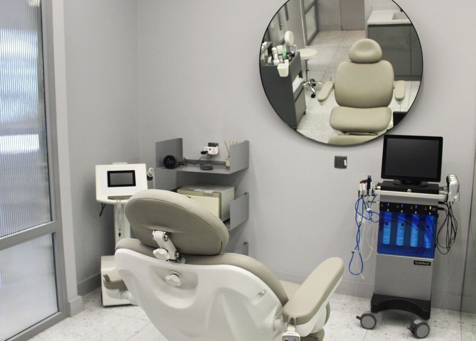 Modern treatment room at The Face Only, Dubai, Dubai, AE with sleek equipment and serene ambiance.