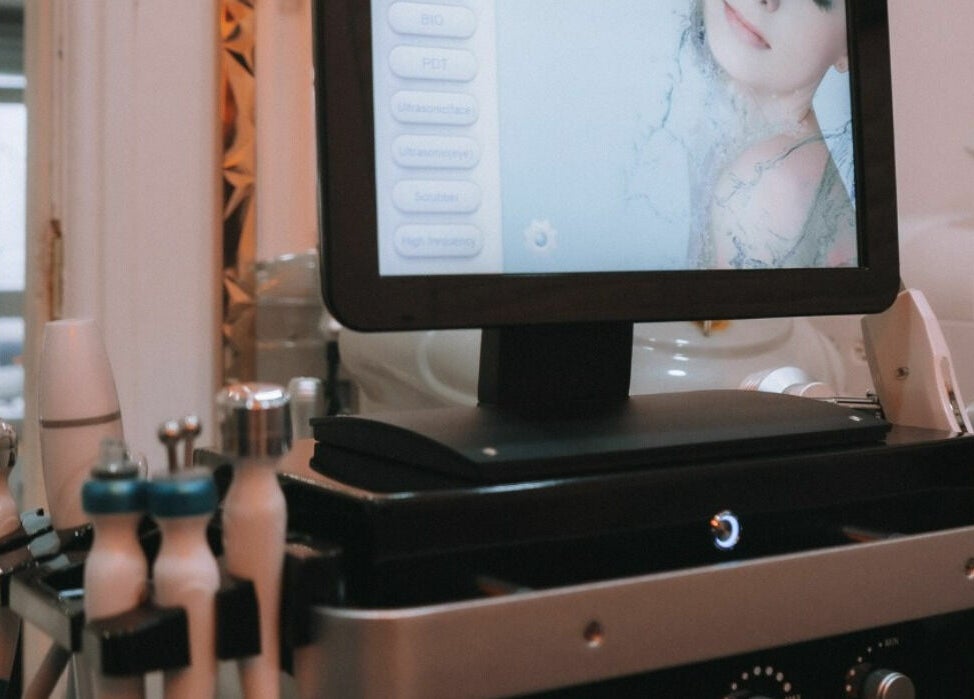 Advanced skincare equipment at Nene Valley Pure Skin Ltd, Peterborough, England, GB.