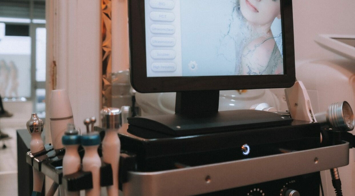 Advanced skincare equipment at Nene Valley Pure Skin Ltd, Peterborough, England, GB.