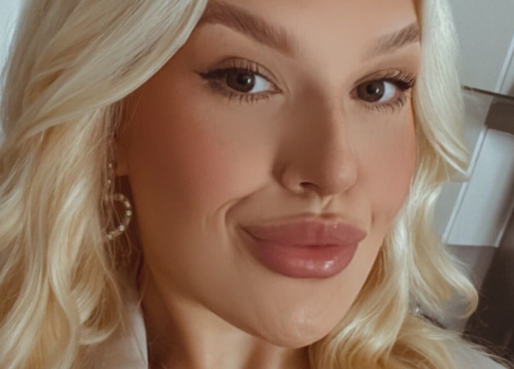 Close-up of a customer at Gee Gee's Beauty, showcasing styled hair and makeup in Nantwich, England, GB.