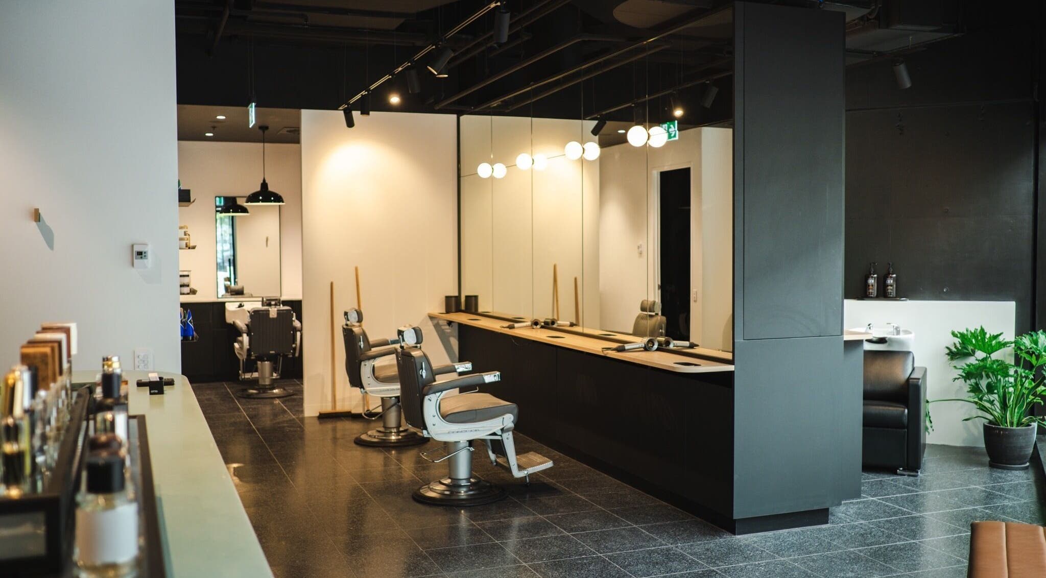 Modern interior of NOAH Canberra salon with stylish chairs in Canberra, Australian Capital Territory, AU.