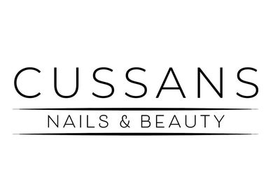 Cussans Nails & Beauty logo, located in Chichester, England, GB. Elegant design representing beauty services.