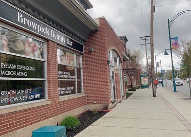 Exterior of Browpick Beauty Bar & Spa in Port Moody, British Columbia, CA showcasing beauty services.
