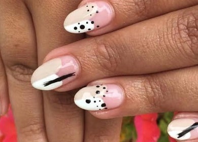 Elegant nail art at Gosh Beauty (Gosh Nails 2nd Branch), Stellenbosch, Western Cape, ZA.