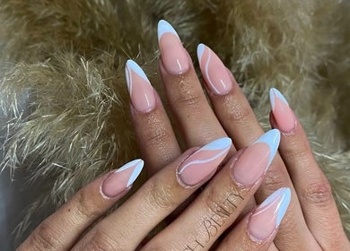 Elegant nail art at Gosh Beauty (Gosh Nails 2nd Branch), Stellenbosch, Western Cape, ZA, showcasing pastel design.