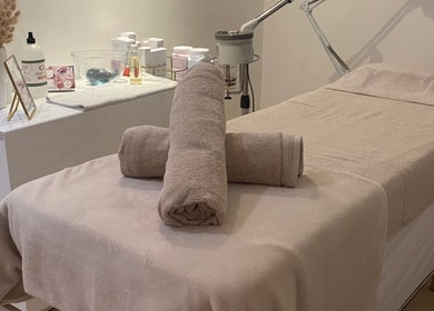 Relaxing treatment room at Gosh Beauty (Gosh Nails 2nd Branch), Stellenbosch, Western Cape, ZA.