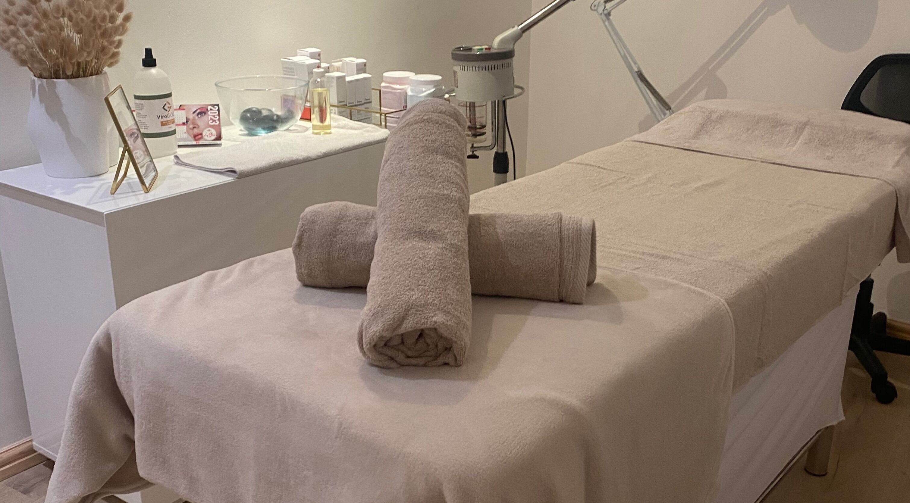 Relaxing treatment room at Gosh Beauty (Gosh Nails 2nd Branch), Stellenbosch, Western Cape, ZA.