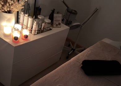 Cozy treatment room with candles at Gosh Beauty (Gosh Nails 2nd Branch), Stellenbosch, Western Cape, ZA.